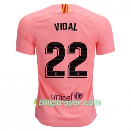 Billige Fotballdrakter FC Barcelona Arturo Vidal 22 Tredjedraktsett 2018/19 Kortermet